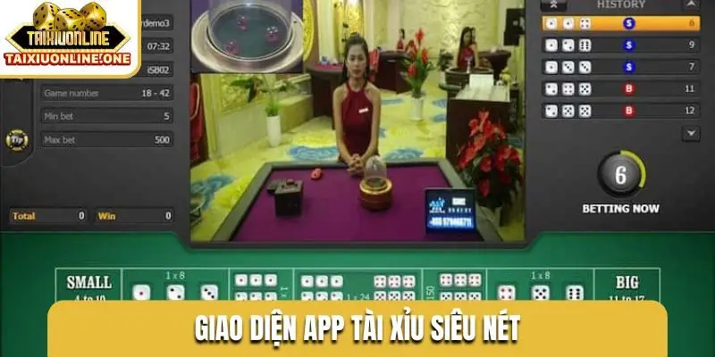 Giao diện app tài xỉu siêu nét