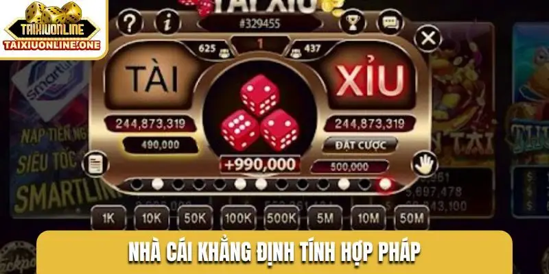 Nhà cái khẳng định tính hợp pháp