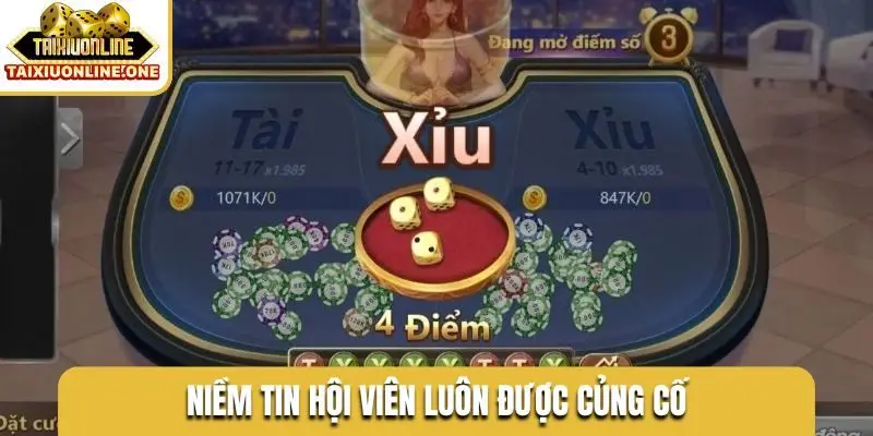 niem tin hoi vien luon duoc cung co Niềm tin hội viên luôn được củng cố