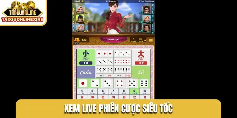 Xem live phiên cược siêu tốc