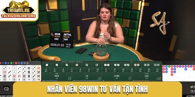 Nhân viên 98WIN tư vấn tận tình